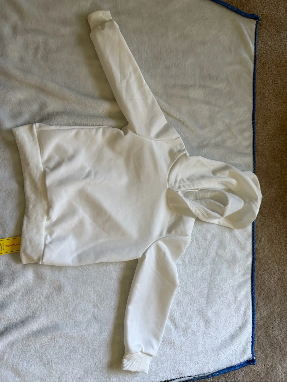 SHEIN White Crewneck Hoodie Sweatshirt Set